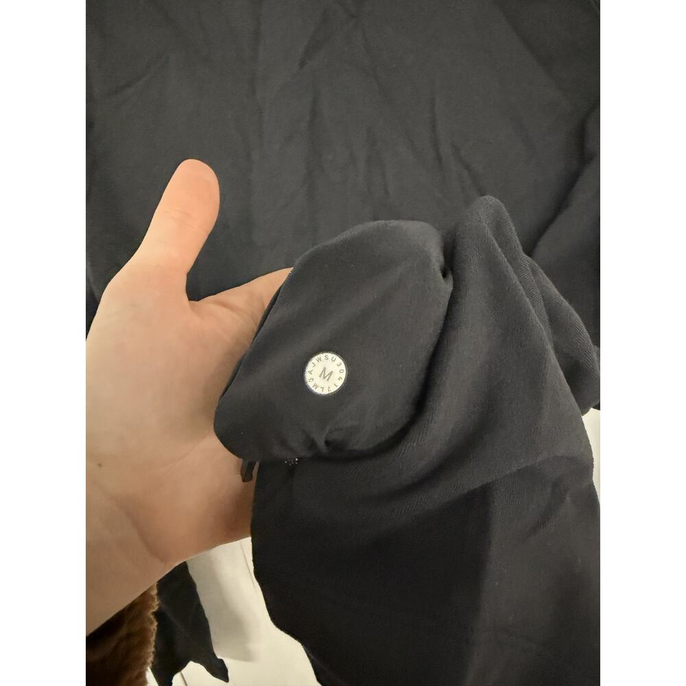 Lululemon Women's Black Basic Jacket M Cotton Ble… - image 2